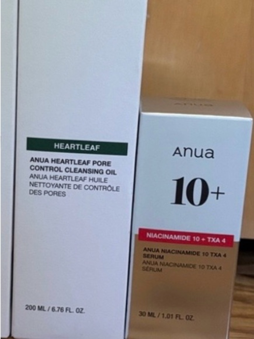 Anua Heartleaf Pore Control Cleansing Oil & 10+ Niacinamide 10 TXA 4 Serum BNIB